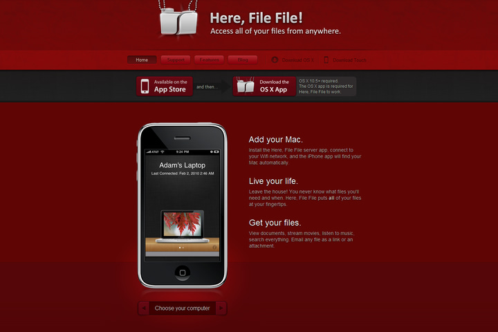 Here File File website preview
